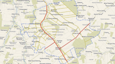 mapa gminy Jabłonna