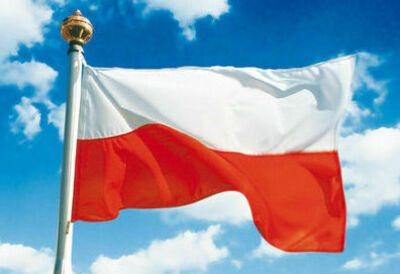 zdjęcie biało-czerwonej flagi na tle nieba