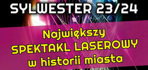 Sylwestrowy pokaz laserowy w Jedlinie-Zdroju