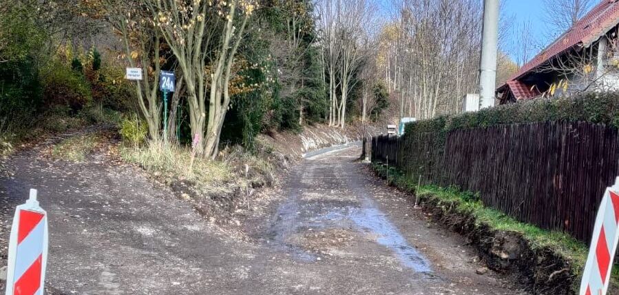 Trwa przebudowa drogi dojazdowej w Glinicy