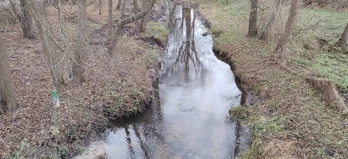 Pierwsze prace w dolinie rzeki "Parysówka".