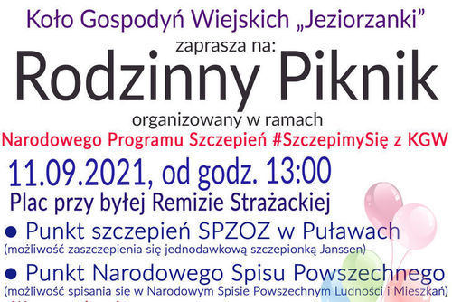 Fragment plakatu pikniku rodzinnego