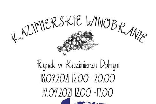 Fragment plakatu kazimierskiego winobrania