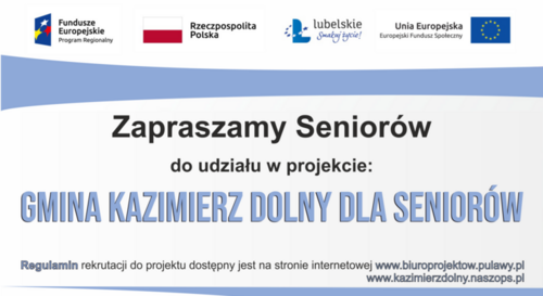 Gmina Kazimierz Dolny dla seniorów