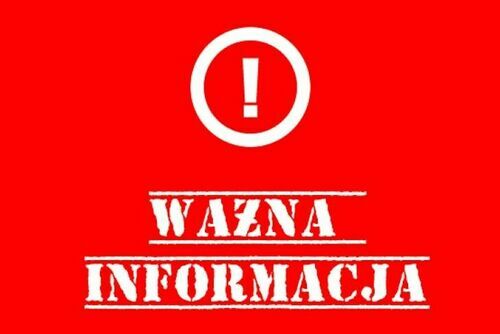Informacja - nieczynna kasa Urzędu Miasta