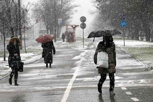 Deszcz ze śniegiem, oblodzenia