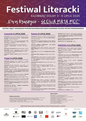 Kazimierski Festiwal Literacki "Dwa Księżyce" - Słowa Mają Moc"