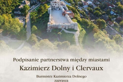 „Zapraszamy na uroczyste podpisanie umowy partnerskiej z miastem Clervaux z Luksemburga!”