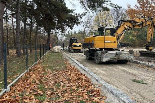 Trwają prace przy przebudowie drogi ul. Albrechtówka