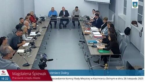 Wspólne posiedzenie Komisji (...) Rady Miejskiej w Kazimierzu Dolnym - sprawozdanie