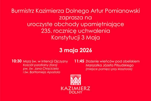 Obchody 235. rocznicy uchwalenia Konstytucji 3 Maja