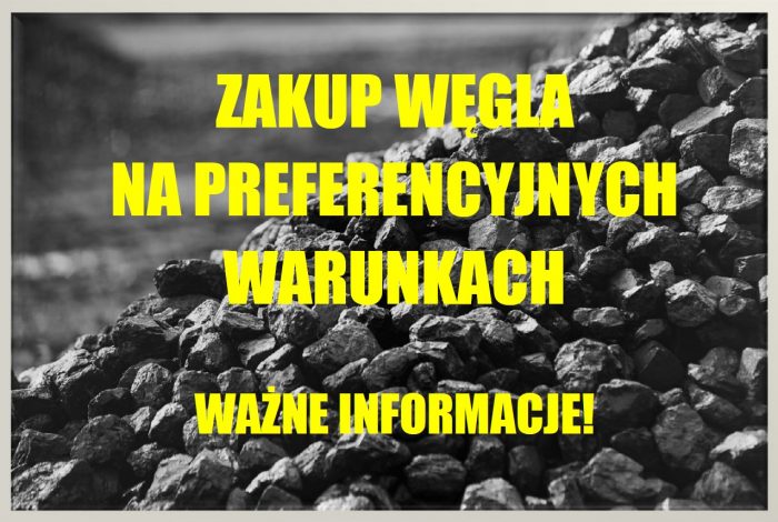 Zakup węgla na preferencyjnych warunkach