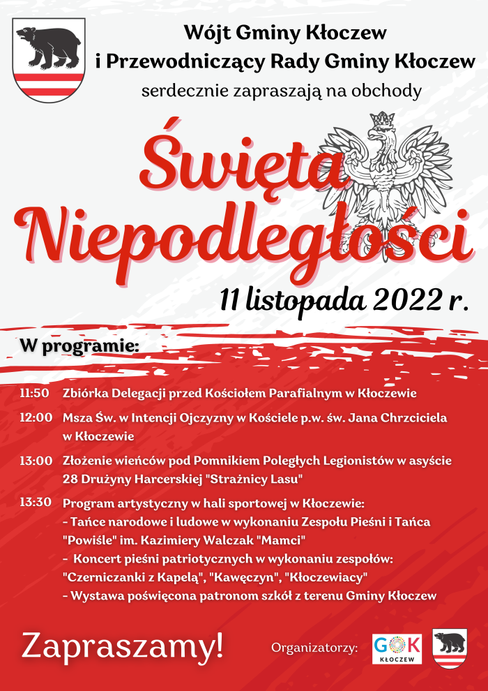 Gminne Obchody Święta Niepodległości 2022