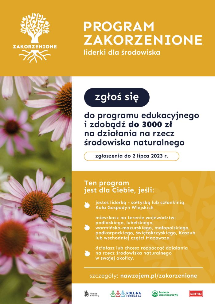 ZAKORZENIONE- program dla KGW i SOŁTYSEK