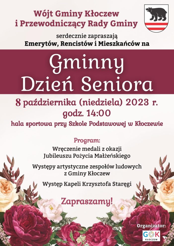 Gminny Dzień Seniora 2023 – aktualizacja terminu!