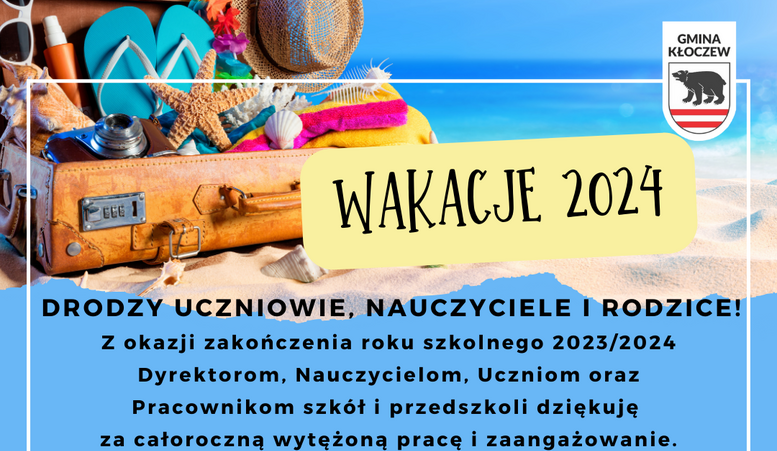 Życzenia z okazji zakończenia roku szkolnego 2023/2024