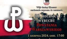 plakat 80 rocznica wybuchu Powstania Warszawskiego