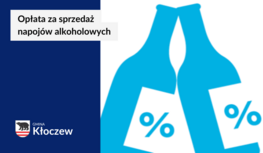 Grafika o opłacie za sprzedaż napojów alkoholowych