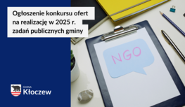 Grafika informacyjna o ogłoszeniu konkursu ofert na 2025 r. w zakresie zadań pożytku publicznego