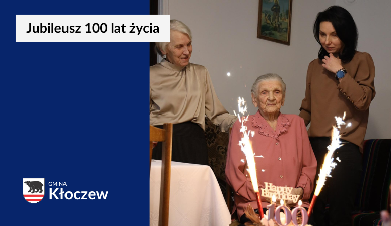 Pani ZOFIA SZMIGIEL, mieszkanka sołectwa Czernic świętowała 100 urodziny