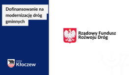 Grafika zawiera logo Rządowego Funduszu Rozwoju Dróg - godło Polski