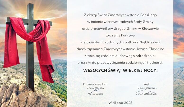 ŻYCZENIA WIELKANOCNE 2025