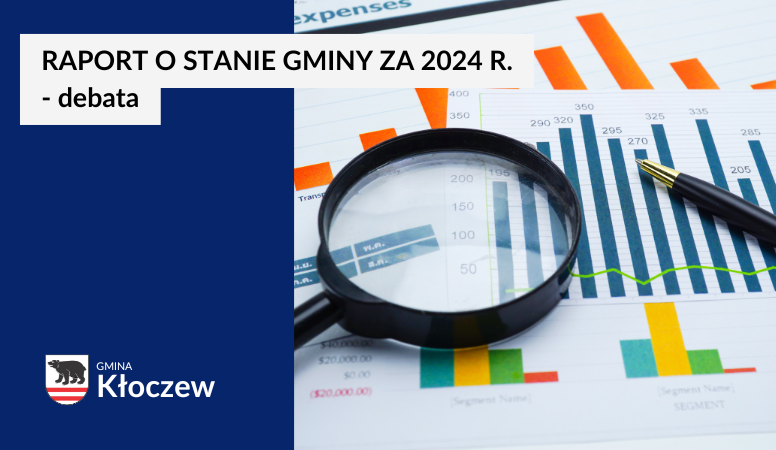 Ogłoszenie o debacie nad raportem o stanie gminy za 2024 r.