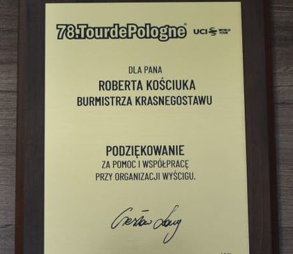 Gala podsumowująca przejazd 78 Tour de Pologne UCI World Tour przez Lubelszczyznę