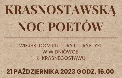 Zaproszenie na Krasnostawską Noc Poetów