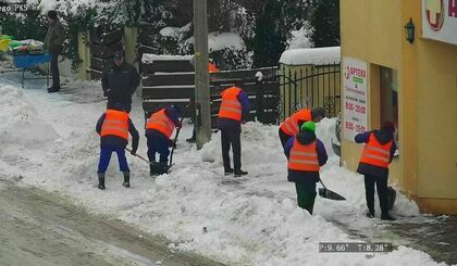 Akcja odśnieżanie w Krasnymstawie