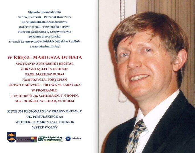 Spotkanie autorskie i recital „W kręgu Mariusza Dubaja”