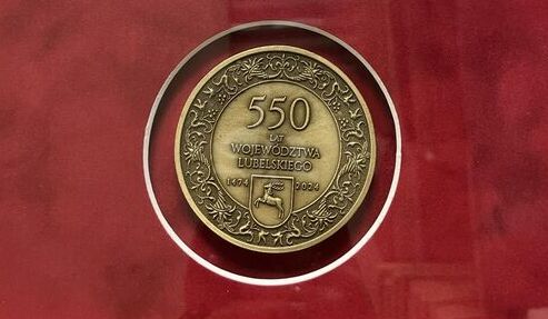 Medal 550-lecia Województwa Lubelskiego dla Burmistrza Krasnegostawu