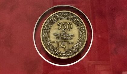 Medal 550-lecia Województwa Lubelskiego dla Burmistrza Krasnegostawu