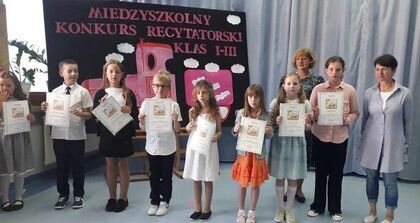 Międzyszkolny Konkurs Recytatorski dla klas I-III