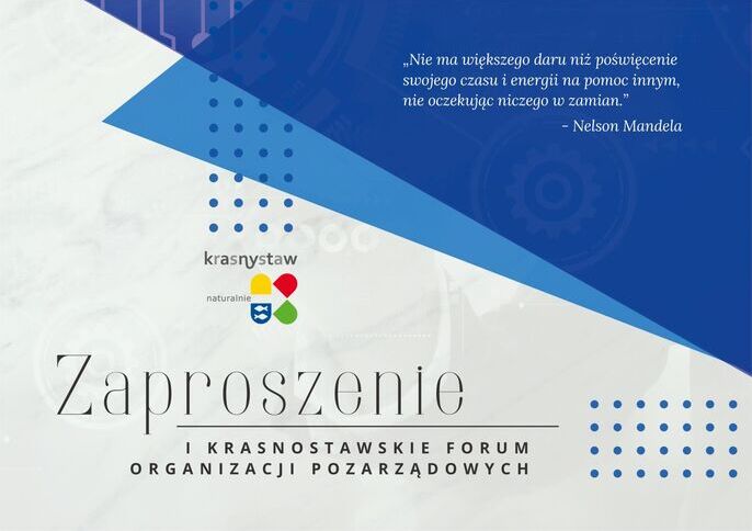 Zaproszenie na I Krasnostawskie Forum Organizacji Pozarządowych