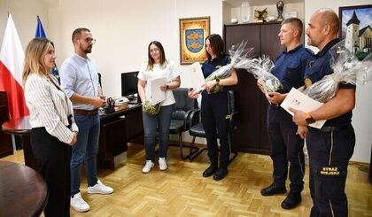 Życzenia i podziękowania dla Straży Miejskiej