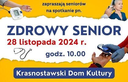 Zaproszenie na spotkanie "Zdrowy Senior"