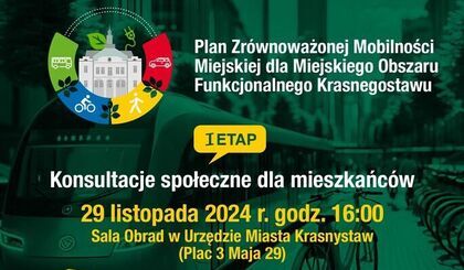 Zaproszenie na spotkanie konsultacyjne dla mieszkańców gmin MOF Krasnegostawu