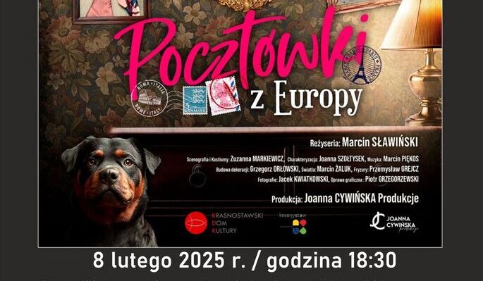 Spektakl „Pocztówki z Europy” w Krasnymstawie!