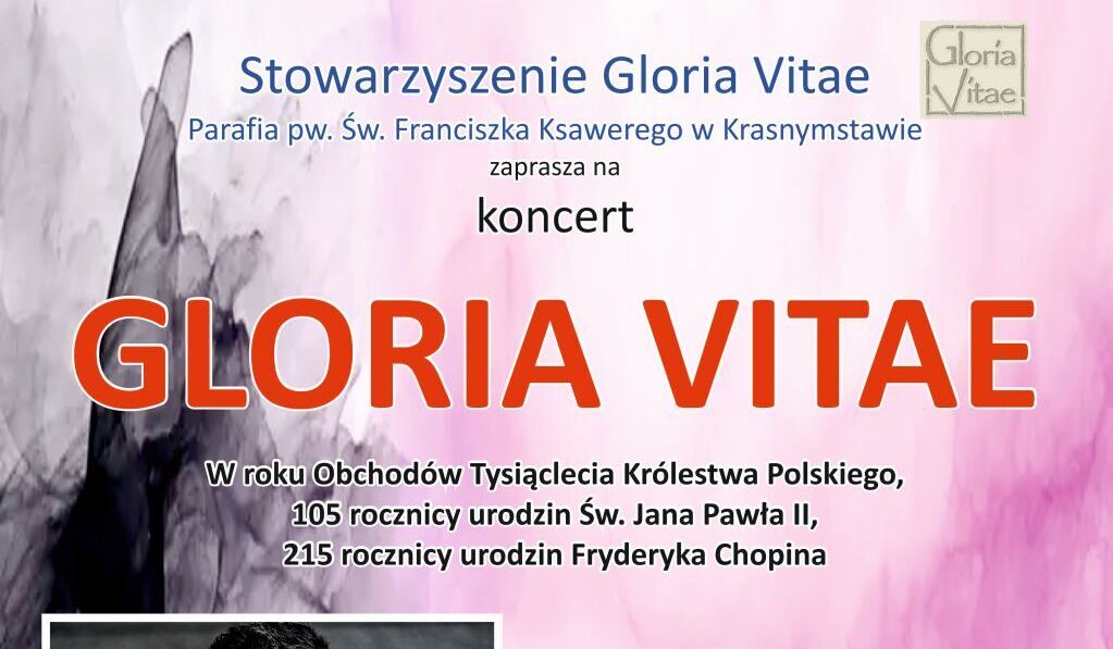 Zaproszenie na koncert Gloria Vitae 2025