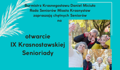 IX Krasnostawska Senioriada startuje 5 czerwca!