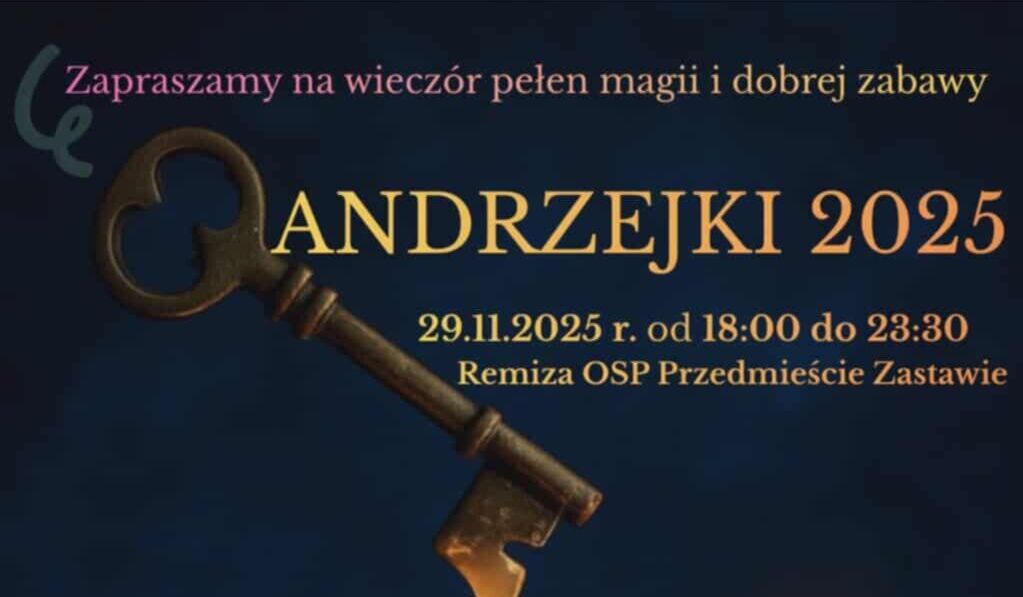 Zaproszenie na zabawę andrzejkową