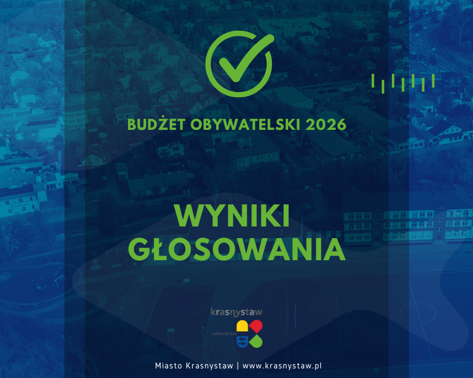 Wyniki głosowania - Budżet Obywatelski Miasta Krasnystaw na 2026 r.