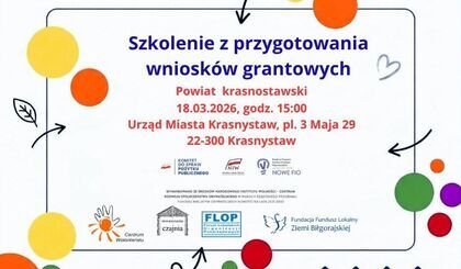 Szkolenie z przygotowania wniosków grantowych