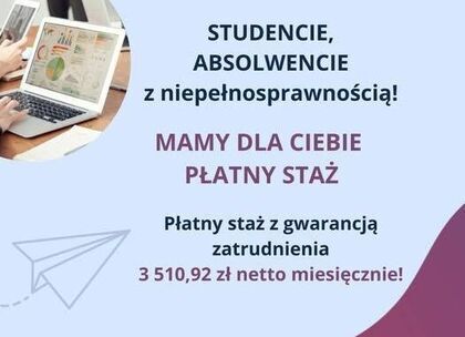 Informacja o projekcie  projektu „Dyplom i co dalej? Absolwenci z niepełnosprawnościami na rynku pracy”