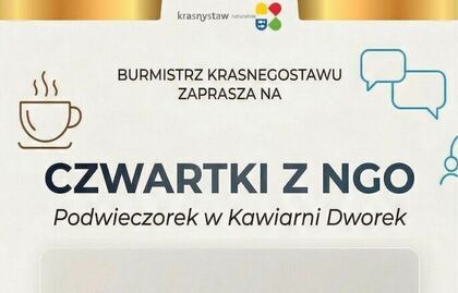 Zaproszenie na drugie spotkanie z cyklu Czwartki z NGO - 9 kwietnia