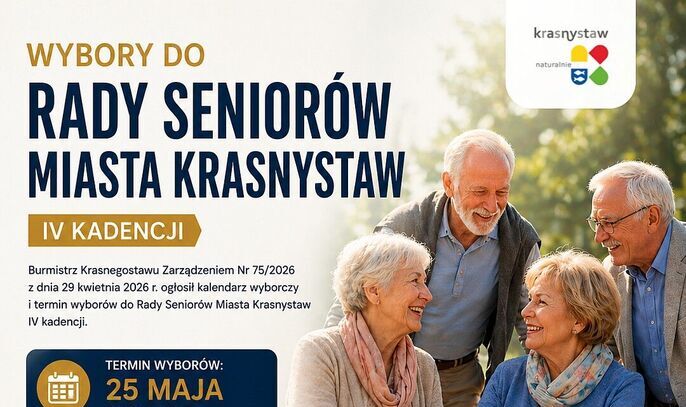 Kalendarz wyborczy i termin wyborów do Rady Seniorów Miasta Krasnystaw IV kadencji