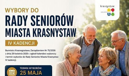 Kalendarz wyborczy i termin wyborów do Rady Seniorów Miasta Krasnystaw IV kadencji