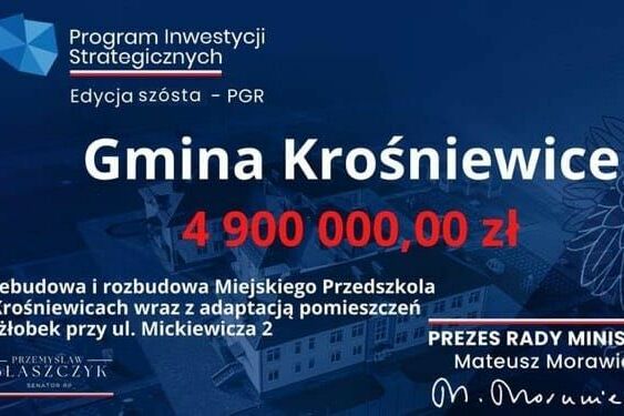 Kolejne ogromne pieniądze dla Gminy Krośniewice‼️ : Gmina Krośniewice