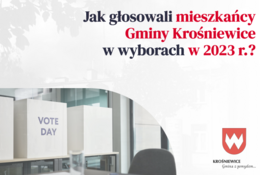 Grafika dekoracyjna - Jak głosowali mieszkańcy Gminy Krośniewice w wyborach w 2023 r.?